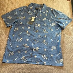 Pendleton‎ loop collar button up shirt mens XL NWT